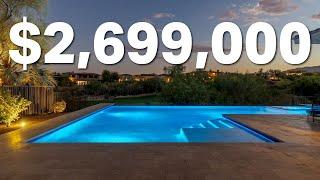 $2.699 Million Dollar Home with Infinity Pool | 11473 Glowing Sunset Lane | Red Rock Country Club