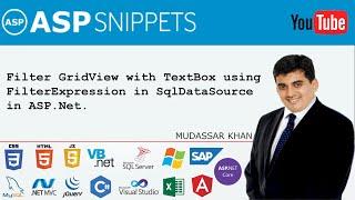 Filter GridView with TextBox using FilterExpression in SqlDataSource in ASP.Net