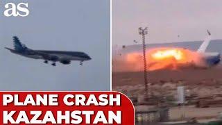 UNSEEN FOOTAGE OF PLANE ACCIDENT IN KAZAHSTAN