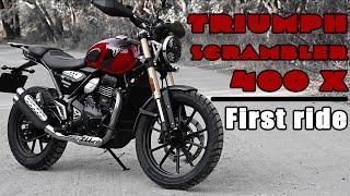 Triumph Scrambler 400 X - good looks, good ride and good price