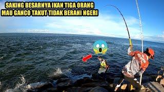 STRIKE IKAN SEBESAR SAYA TARIKAN KUAT BANGET || BERASA NARIK BUAYA.!?