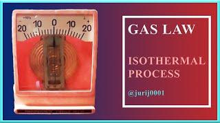 Isothermal process. Gas law. Physics.