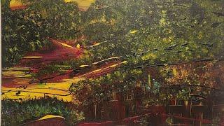 Relaxing Music, Calming Music, Original Abstract Paintings on Canvas,  1bettybill Studio