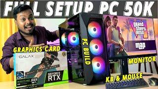 Full Setup Pc build Under 50000 - 55000 | Pc build under 50000 | TABAHI PC Loophole Tech