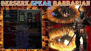 Best Barbarian Build Diablo 2 Resurrected  - Berserk Spear Barbarian Uber Tristram(27k Magic Damage)