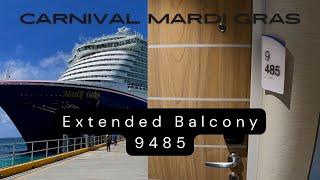 Carnival Mardi Gras Extended Balcony Aft Stateroom 9485