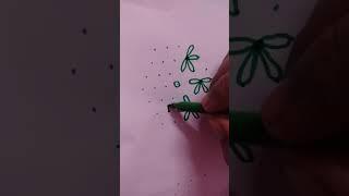 Flower kolam 7 to 4 dots