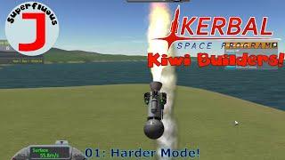 Superfluous J Plays KSP - Kiwi Builders 01 - Harder Mode!