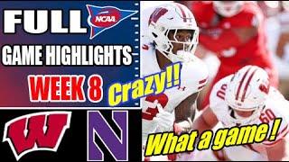 Wisconsin vs Northwestern FULL GAME Week 8 FULL GAME 10/19/24 | NCAAF Highlights 2024