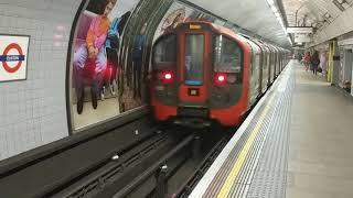 Euston Station, Victoria Line, southbound, London Underground tube trains