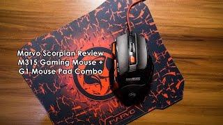 Marvo Scorpian Review |  M315 Gaming Mouse + G1 Mouse Pad Combo