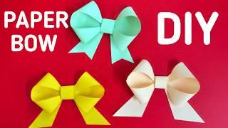 Paper Bow Gift Topper | How To Make Paper Bow | Easy Paper Bow | DIY Paper Bow | Bow Making Tutorial