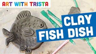Clay Fish Dish Step By Step Art Tutorial - Art With Trista
