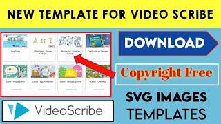 How To Add Copyright Free Template In Videoscribe 2021| Download New Template For Video scribe App