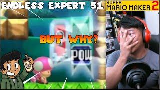 I Missed This OBVIOUS Dev Exit :( -  No-Skip Endless Expert #51 [[SUPER MARIO MAKER 2]]