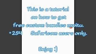 How to get safaricom bundles mwitu