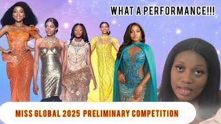 Miss Global 2025|| RATING African Queens in the preliminary Evening wear and swimsuit