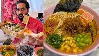 7000Rs/- Lunch in Delhi ये सब आपको street food में नहीं मिलेगा Best Japanese/Korean Food Delhi