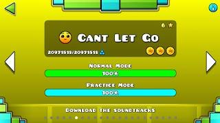 Geometry dash, 6 уровень - Can't let go (normal), 100℅ прохождение