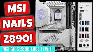 MSI MPG Z890 Edge TI WiFi 7 Premium Intel Core Ultra Motherboard Unboxing