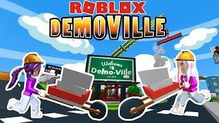 Roblox: DemoVille / BECOMING A DEMOLITION MAN! DEMOLISH BUILDINGS! 