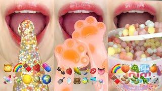 asmr 10 MINUTES EMOJI FOOD CHALLENGE FOR SLEEP RELAXING 10분 이모지 먹방 모음집 eating sounds