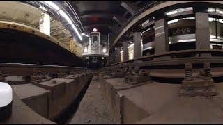 Subway Tracks in 360 Hunters Point Avenue 7 train