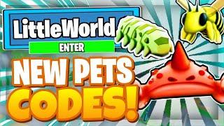 LITTLE WORLD CODES *PETS! UPDATE* ALL NEW SECRET OP CODES! Roblox Little World