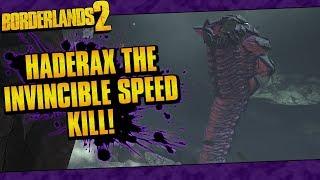 Borderlands 2 | OP10 Haderax The Invincible Speed Kill In 1:36