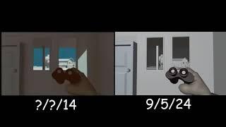 Hello neighbor Devgamm 2014 and 2024 comparison