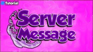 How To Add Server Messages To Your Roblox Game | Roblox Scripting Tutorial | Danielp533