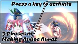 Roblox Studio - How to add Anime Auras to your game| Click a Key to activate