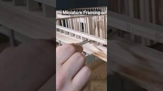 Building A Miniature Model Garage #mini #diy #framing