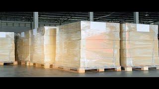 Hand Stretch Wrapping an Oversized Pallet