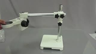 Microscope Expert   Unboxing and setting up the AmScope SAW Stereo Microscope Boom Stand