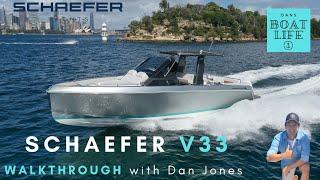 2022 Schaefer V33 - WALKTHROUGH this Med Day Boat with Dan Jones