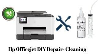 Hp Officejet Pro 9025 -Not Printing Fixed-  How To Unclog Printhead