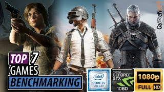 TOP 7 GAMES TESTED ON i5-9400F with GTX 1060 6gb at Ultra 1080p