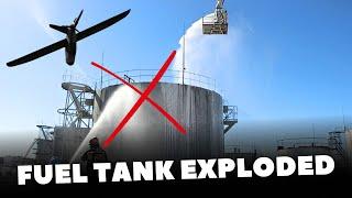 A huge tank with gasoline exploded: drones attacked an oil depot in the Kaluga region