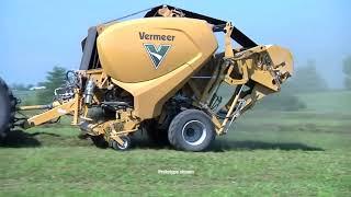 NON-STOP Round Baler! Vermeer + Lely