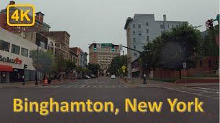 Driving in Downtown Binghamton, New York - 4K60fps