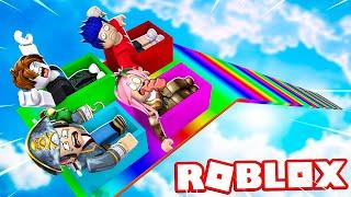 LO SCIVOLO DA 999.999.999 METRI CON I MIEI AMICI! - ROBLOX