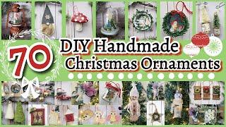 70 Handmade DIY Christmas Ornaments The Whole Family will Enjoy || To Make, Sell, or Gift