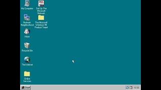 Windows 95 Startup and Shutdown with screen