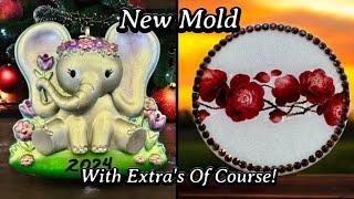 #669 New Elephant Resin Mold! Making Into An Ornament!