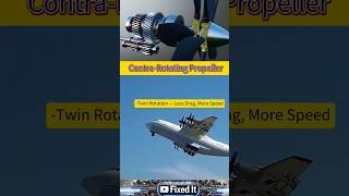 How Contra-Rotating Propellers Work | Real Aircraft + Animation of Gear Mechanism Explained