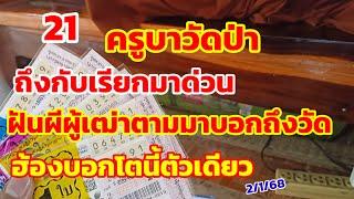 ครูบาวัดป่า ถึงกับเรียกมาด่วน ฝันผีผู้เฒ่าตามมาบอกถึงวัด ฮ้องบอกเสียงดังตัวนี้ 2/1/68