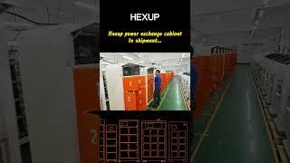 The shipment of the Hexup battery swapping cabinet is underway #battery  #factory #energy