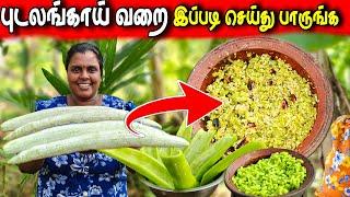 10 நிமிடத்தில் செய்ய கூடிய புடலங்காய் வறை | village life️| vanni vlog