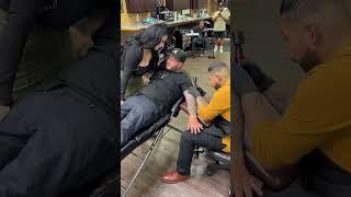 Craziest Tattoo Session        (TRUE STORY)  #SHORTS